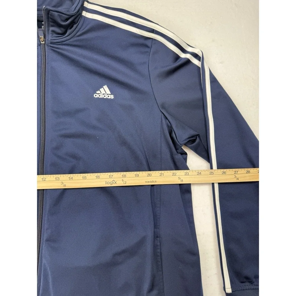 NEW Adidas men Essentials 3-Stripes Track Suit Legend Ink (NAVY) / White - 2XL